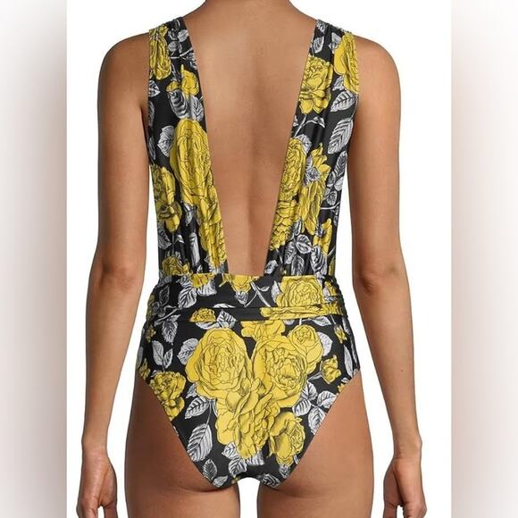 Ganni Recycled Printed One Piece NWT size 38. - Picture 7 of 7